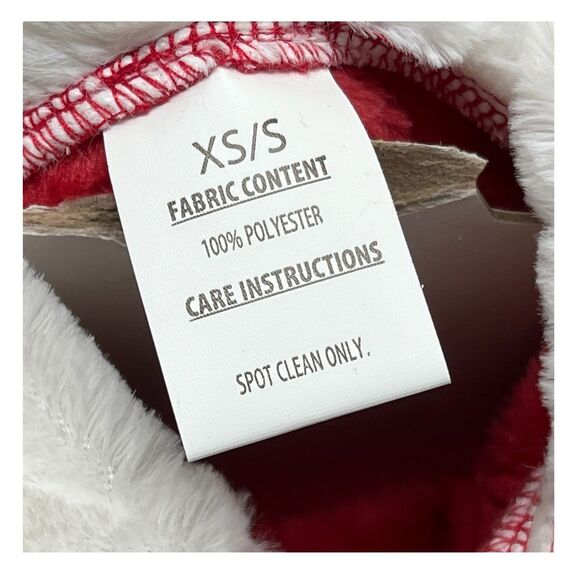 Red Santa Dog Dress with Fur Trim – Festive Holiday Pet Outfit (XS–S) - Picture 5 of 6